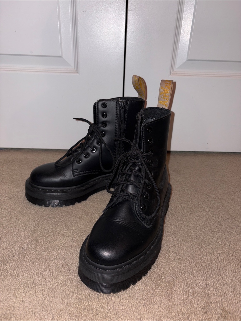 Vegan Leather Platform Doc Martens